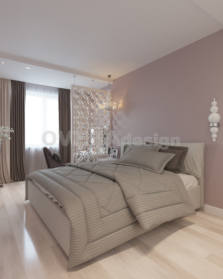 Проект 3х комнатной квартиры в стиле фьюжн