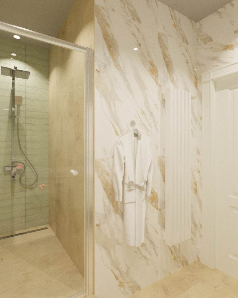 Спальня, душевая