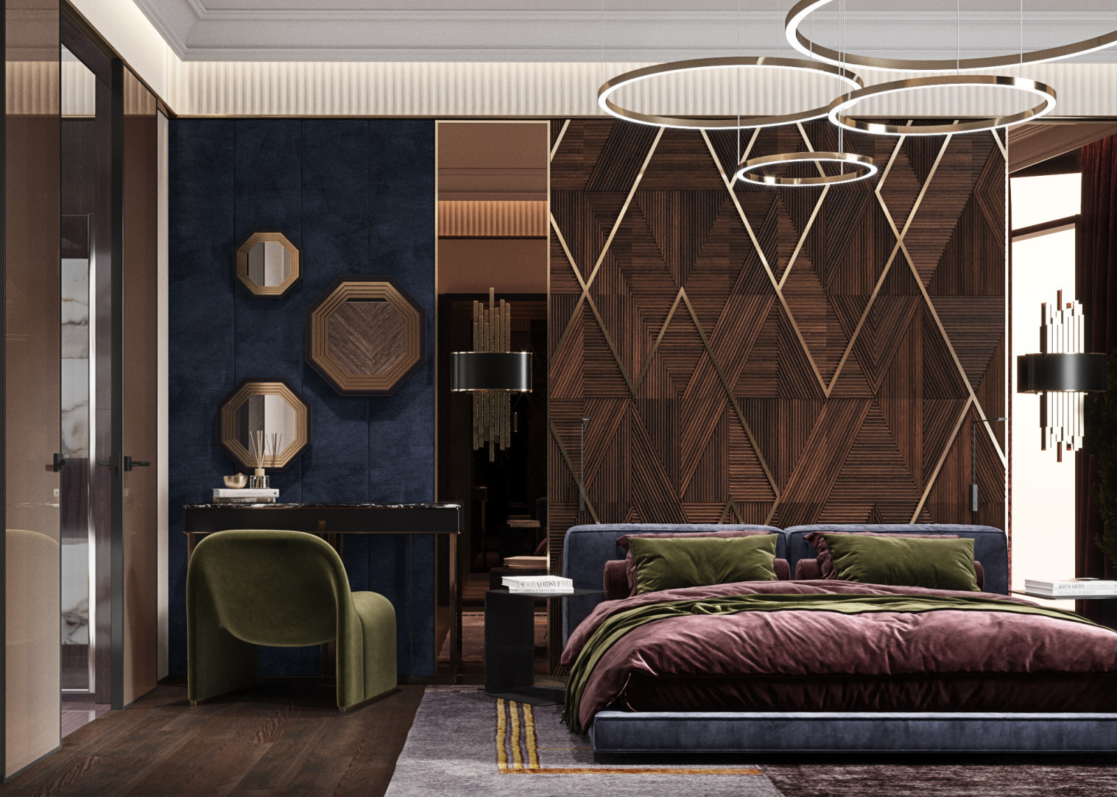 Спальня с мужским характером