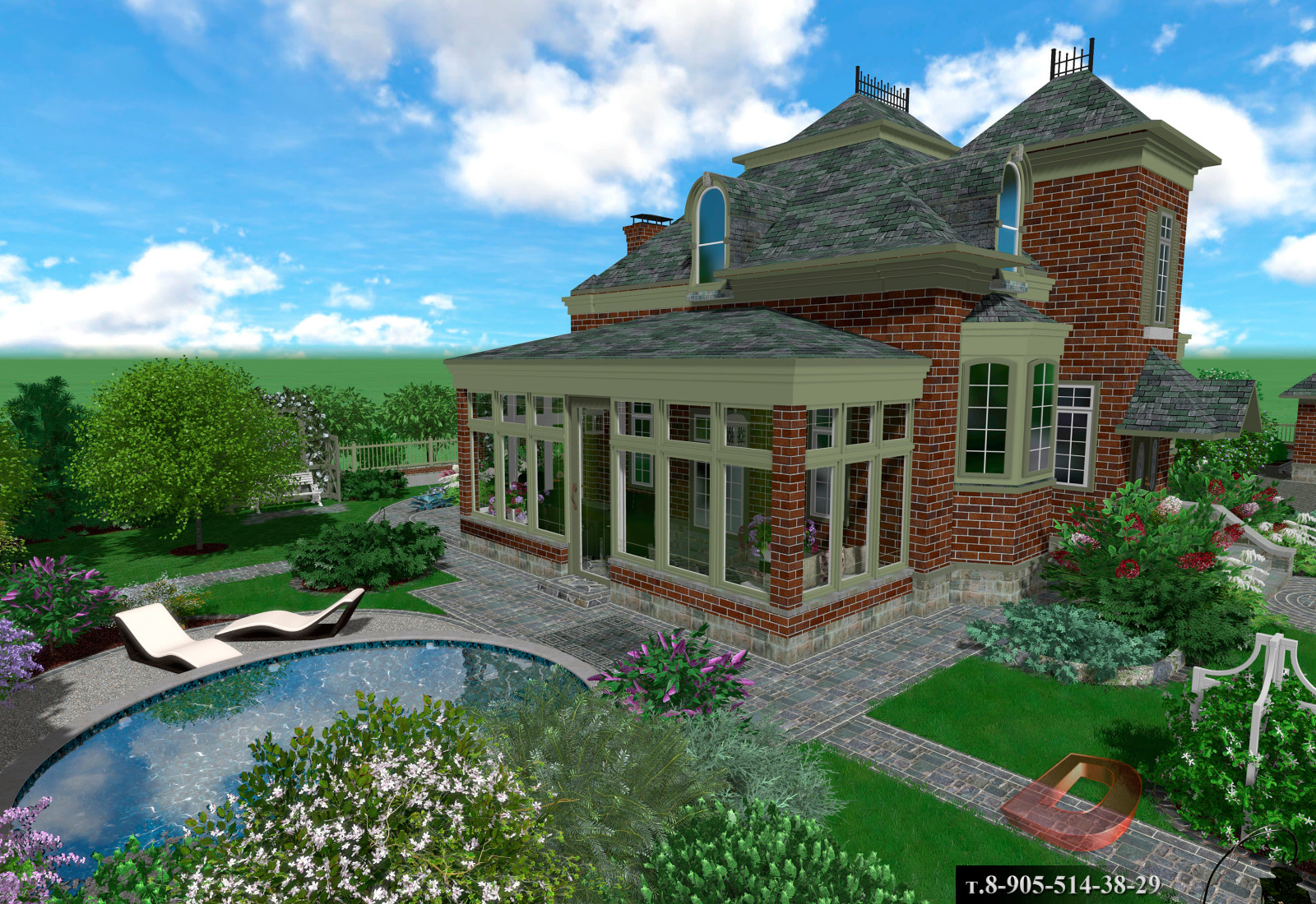 Проект ландшафтного дизайна участка 15,5 соток, Прибалтика , 2019г.