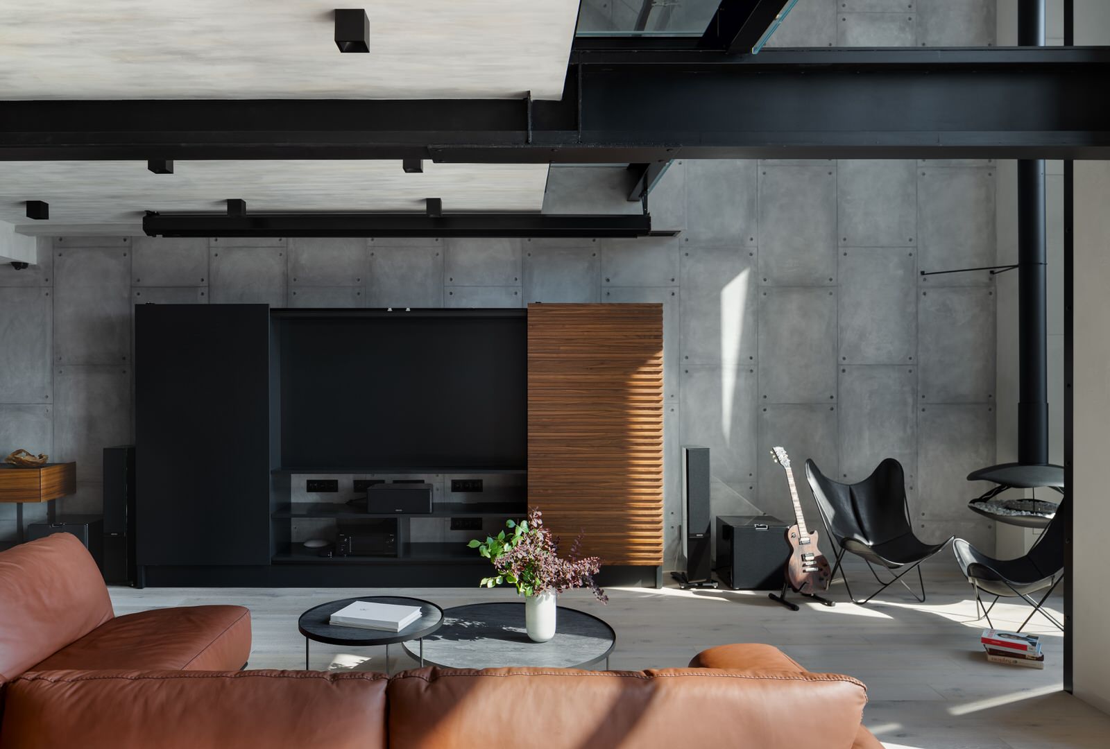 Дизайн двухуровневой квартиры в стиле лофт