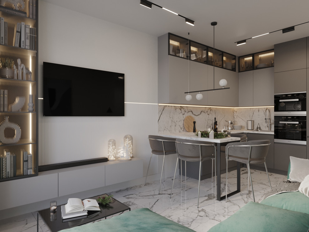 Однокомнатная квартира для молодой девушки, площадь 41 кв.м