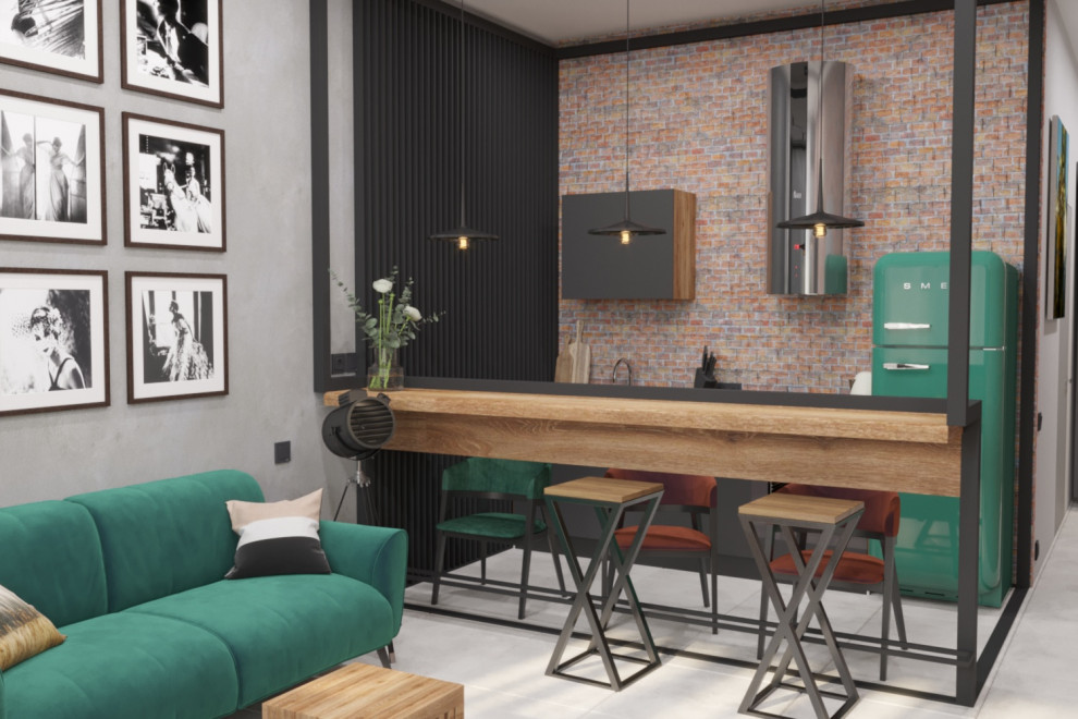 Квартира евро-двушка для девушки фотографа.