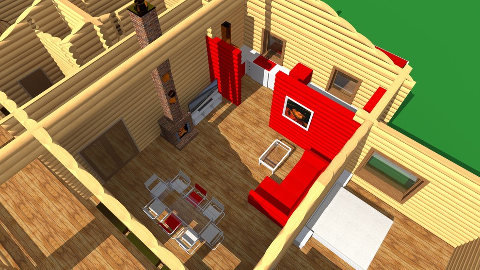 Коттедж. Сруб.