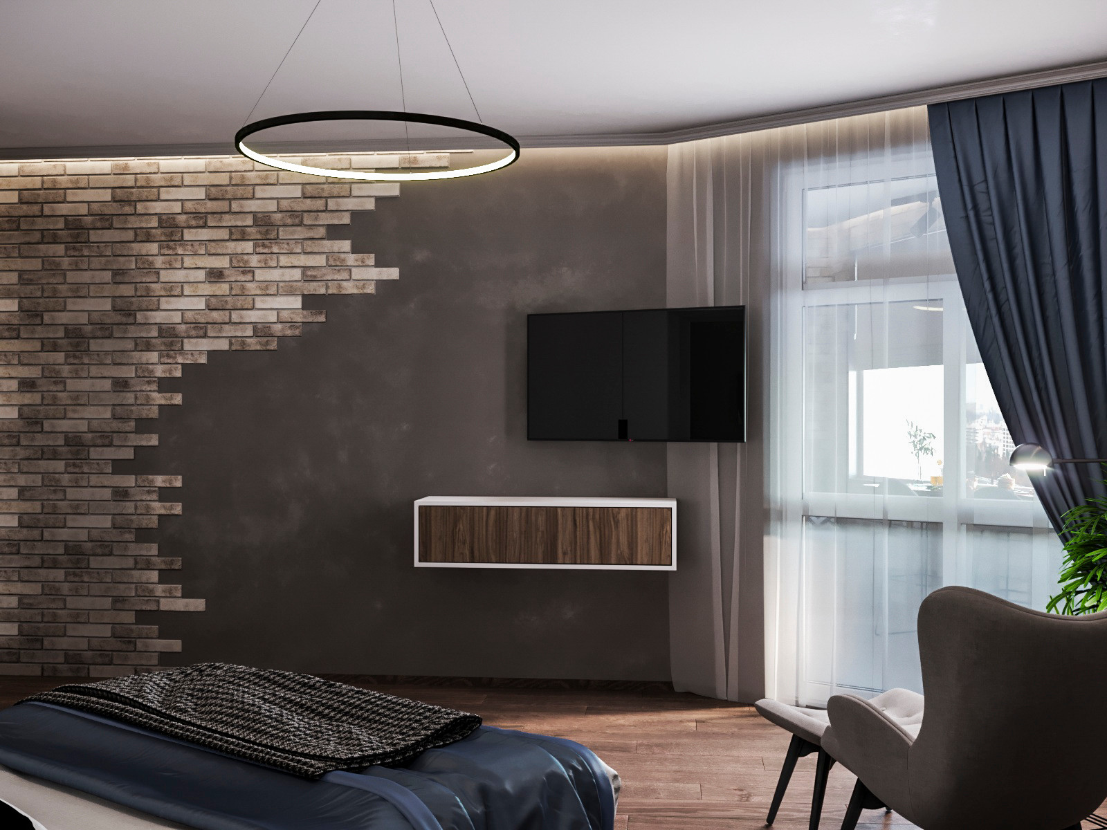 Квартира в г.Королев. современном стиле с элементами лофт