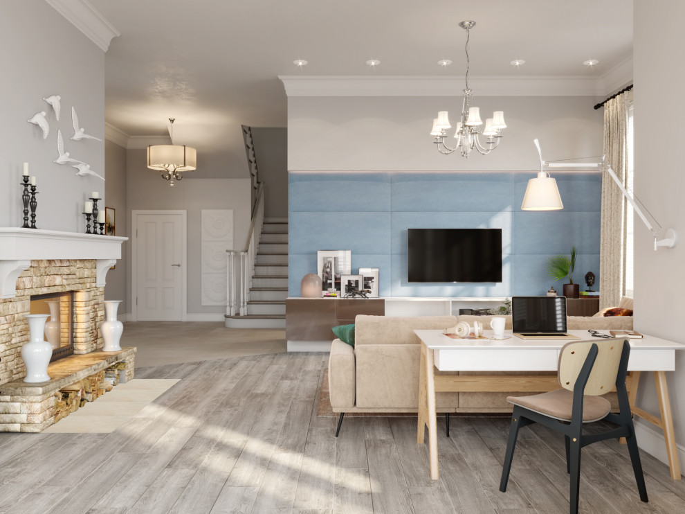 Лосинный парк. Интерьер дома 250 м2