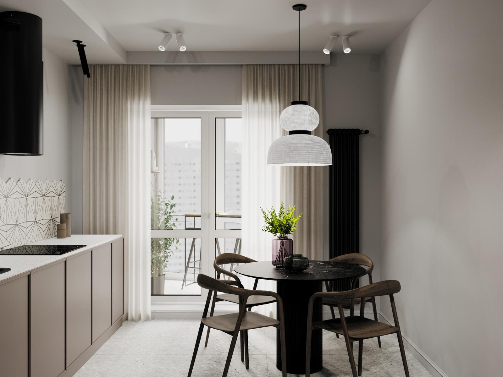 Уютный цветной интерьер