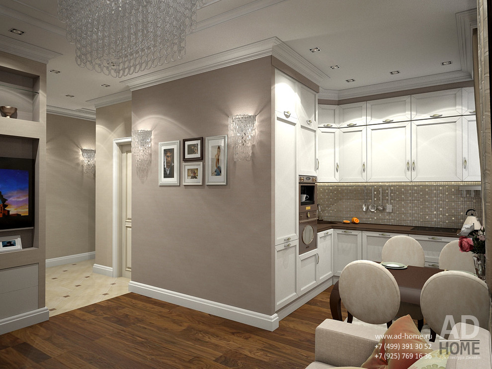 дизайн-проект двухкомнатной квартиры в ЖК Мос-Анджелес