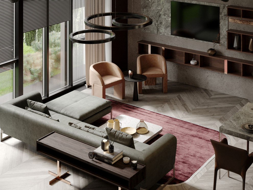 Обложка проекта: Дизайн гостиной в итальянском стиле