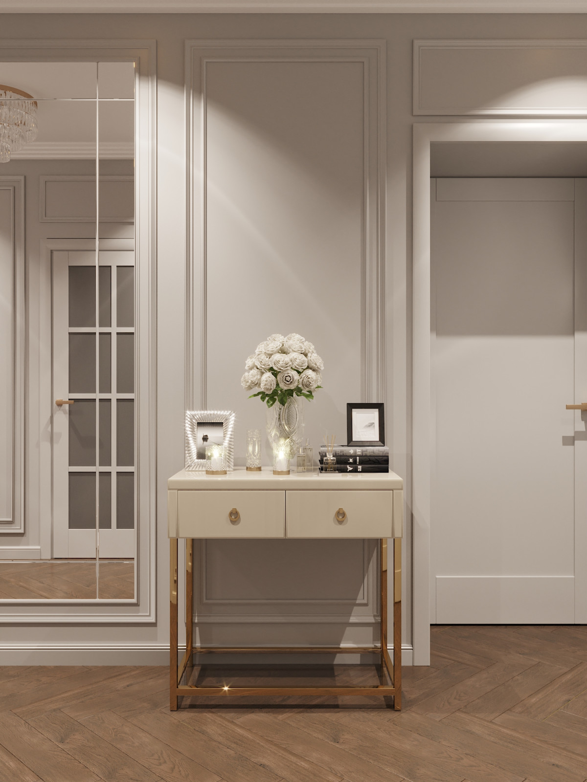 "Зазеркалье", дизайн 2комнатной квартиры 66 м2