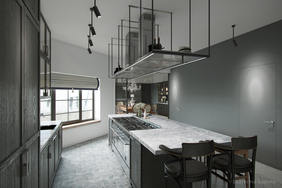 Квартира гостиничного типа в стиле лофт и минимализм.