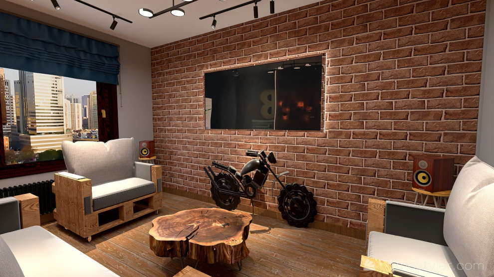 квартира в стиле лофт