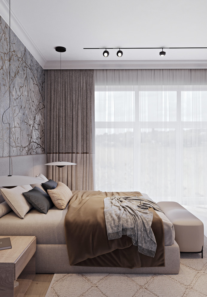 Дизайн проект спальни ул. Городовикова г. Воронеж