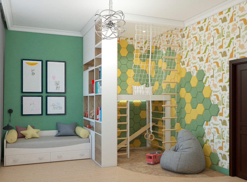 Обложка проекта: Детская комната с игровым комплексом