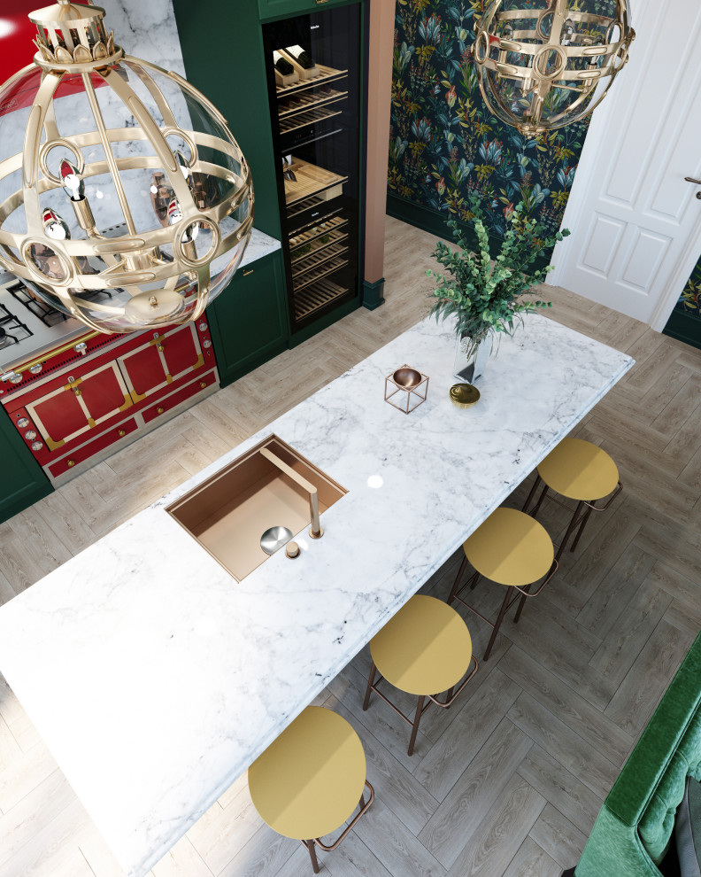 Интерьер кухни-гостиной