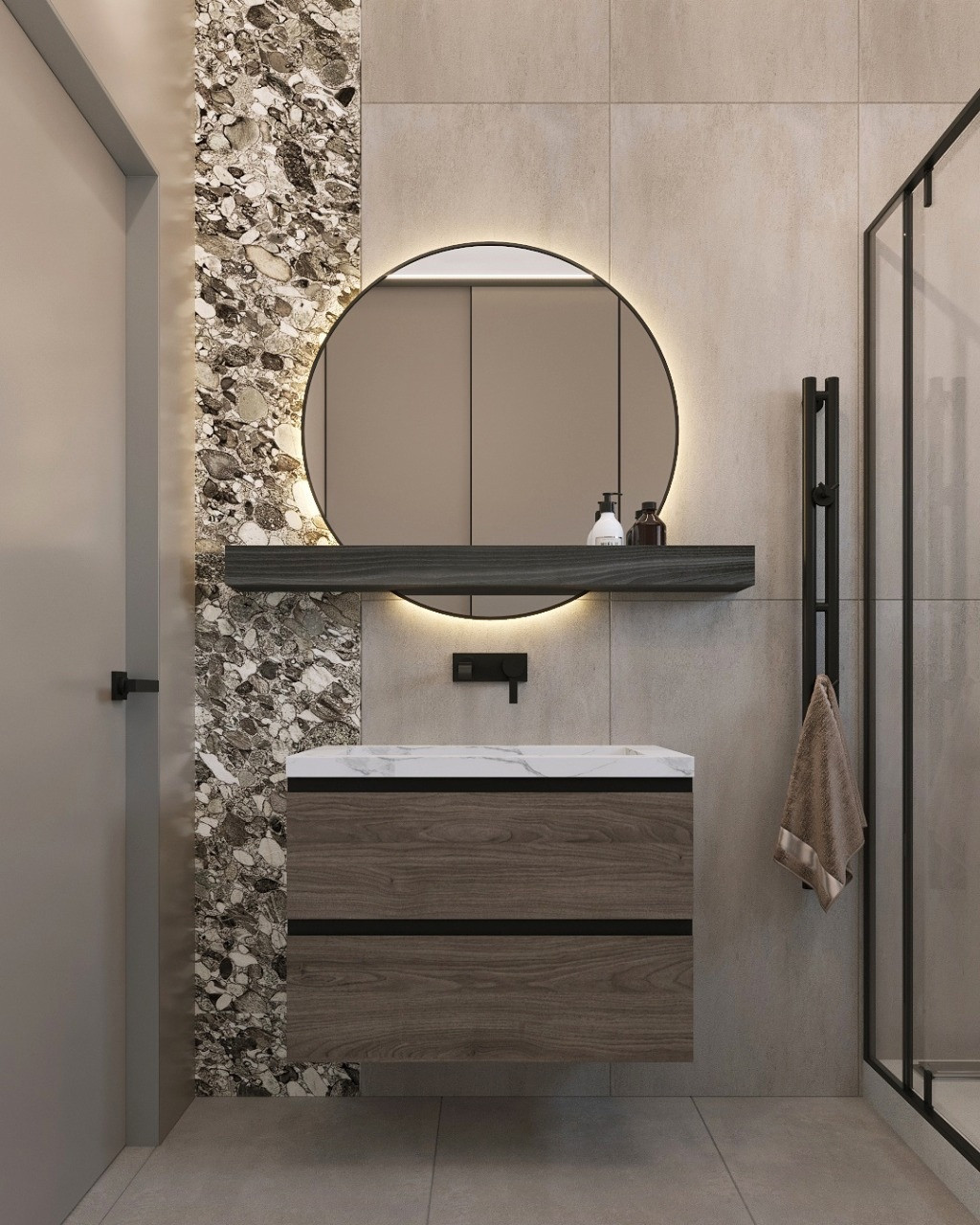 п.Родной_Санузлы 1 и 2 этаж