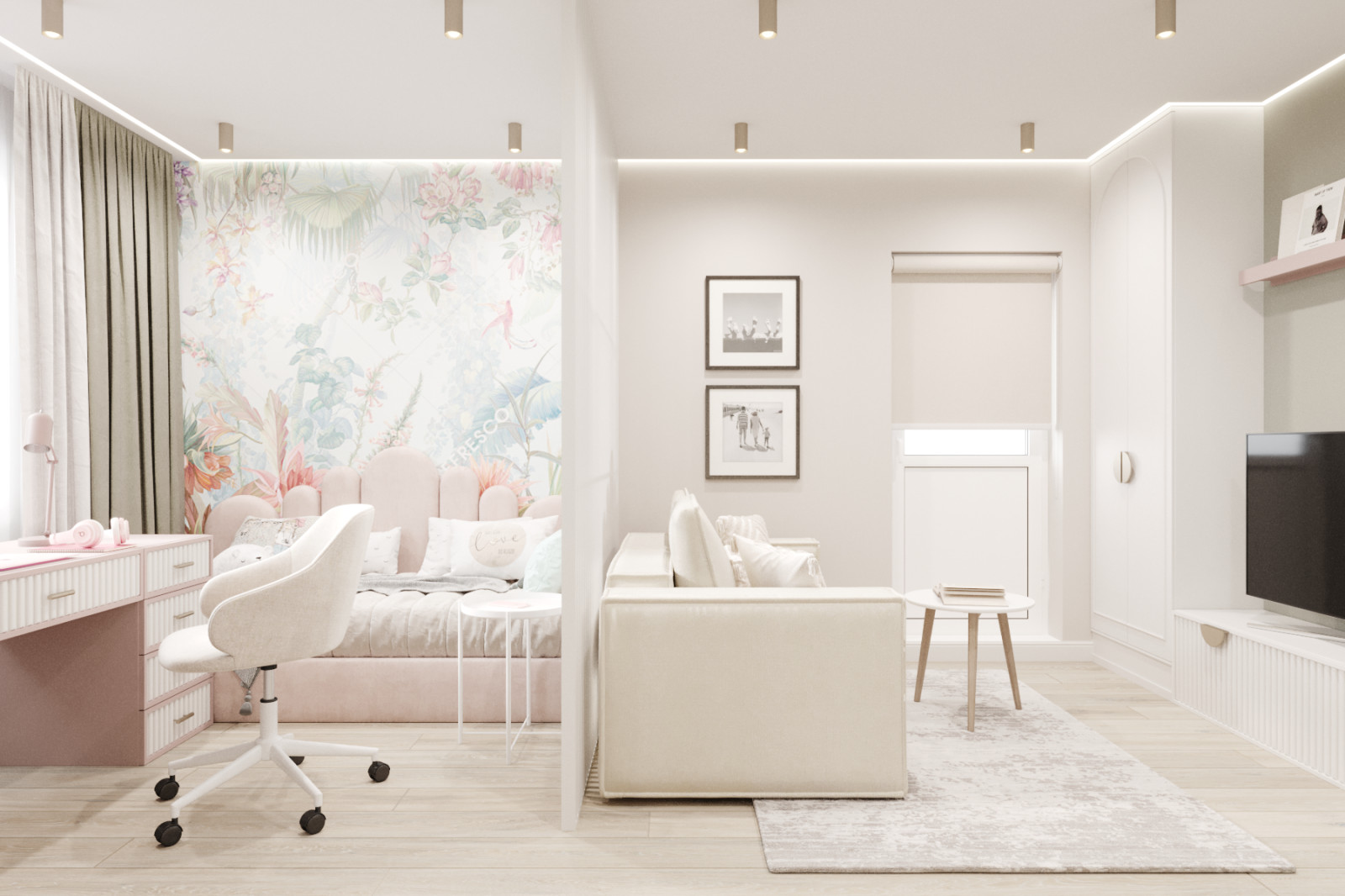 Детская-гостинная в квартире ЖК Юг