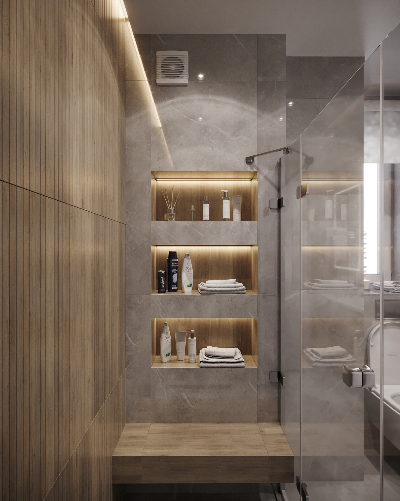 Дизайн и 3д-визуализация санузлов в ЖК Преображение