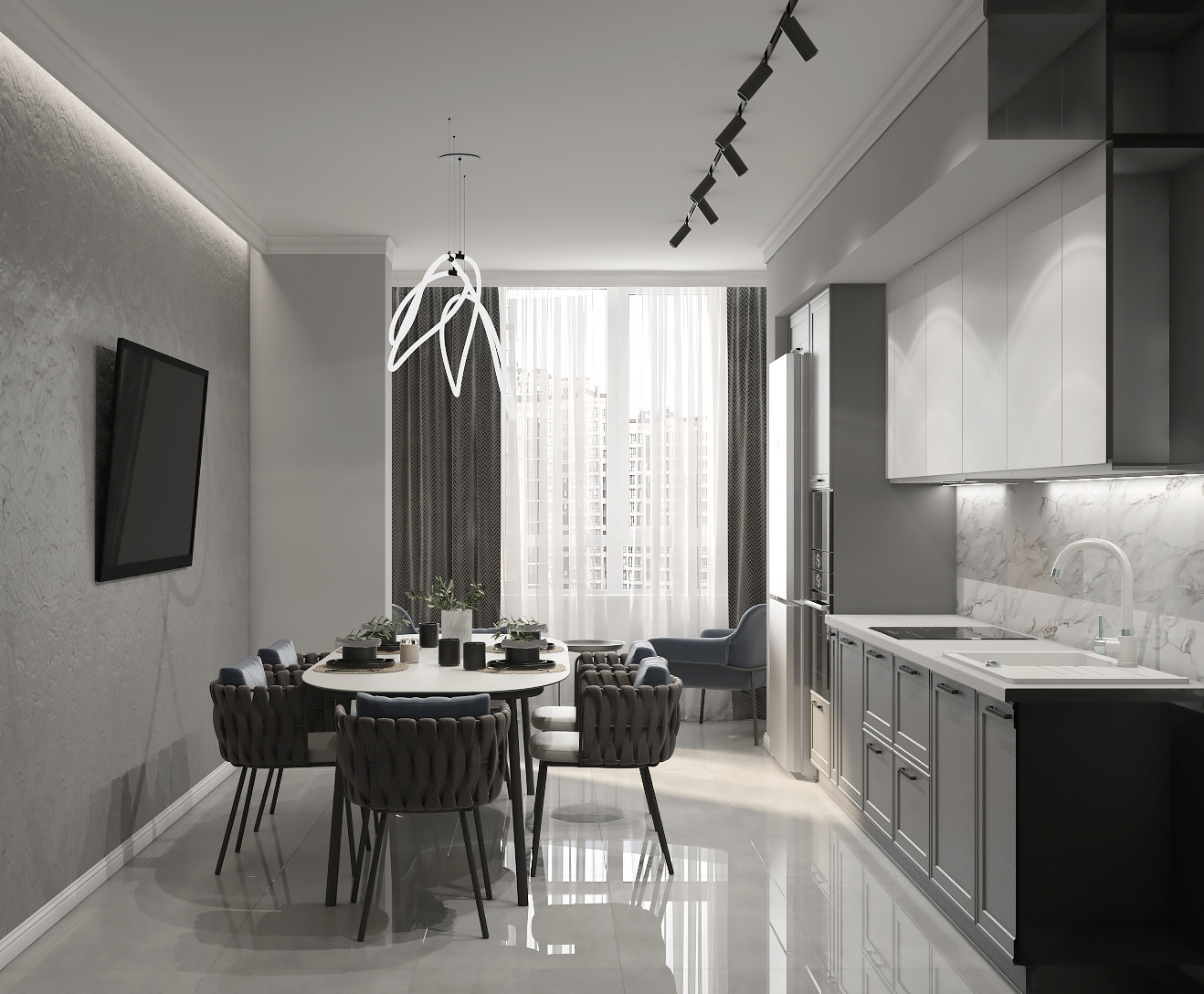 Квартира в стиле минимализм