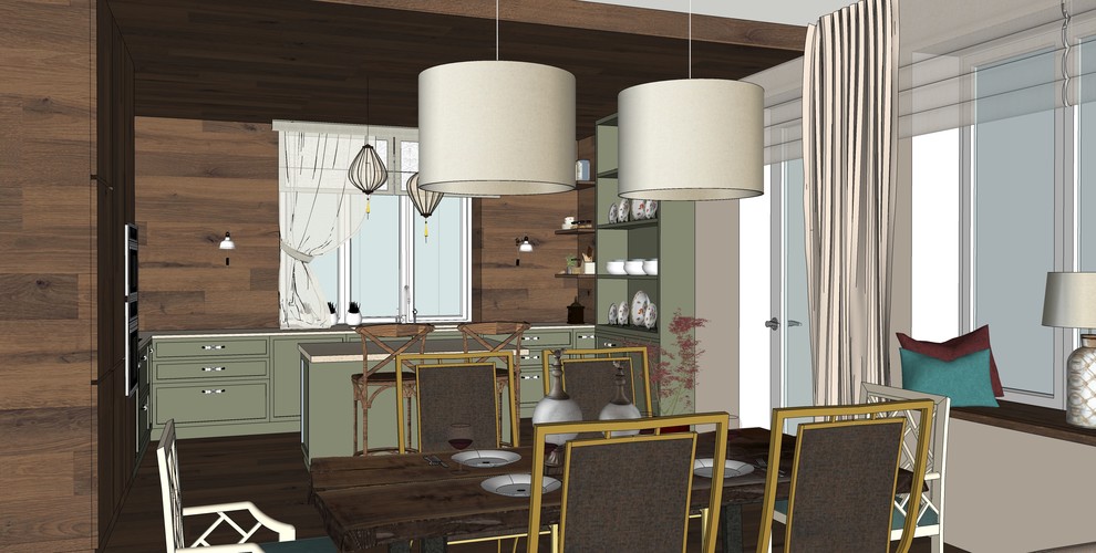 Дом в Кольцово с традиционными мотивами