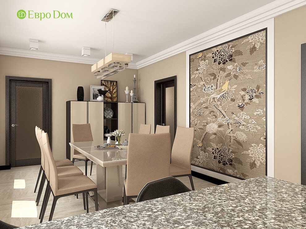 Дизайн интерьера коттеджа 490 кв. м в современном стиле