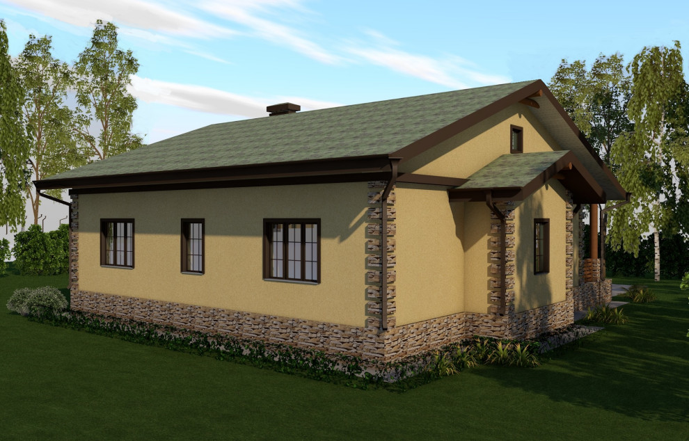 Проект дома с стиле современного Шале