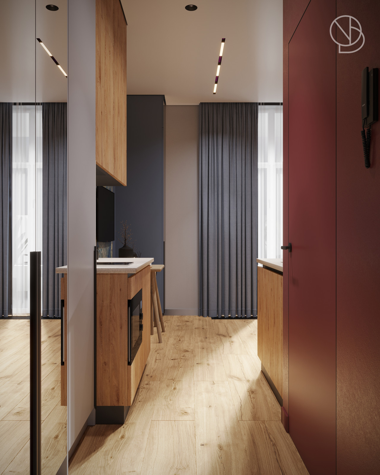 Кухня и гостиная