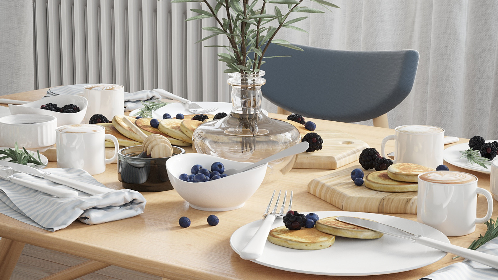 Обложка проекта: Светлая просторная гостиная-столовая