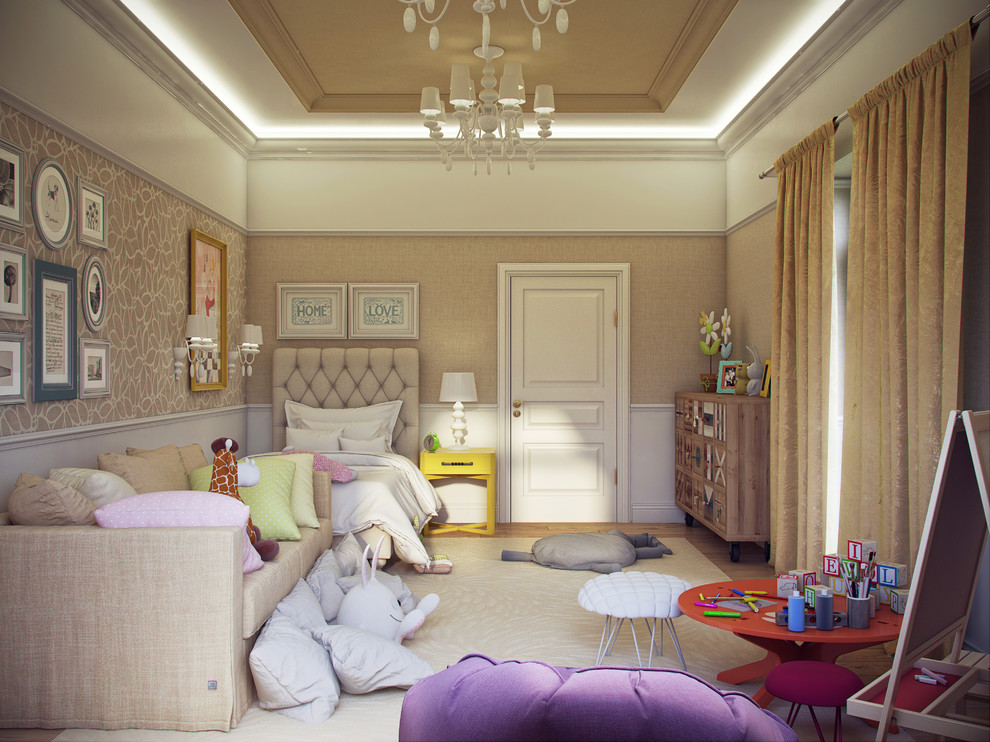 Интерьер двухэтажного загородного дома