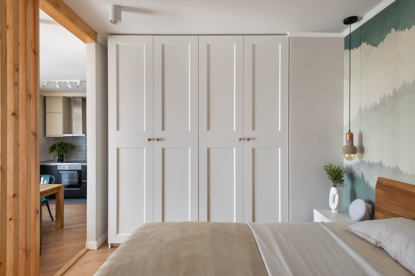 Интерьер квартиры-студии в ЖК Ньютон