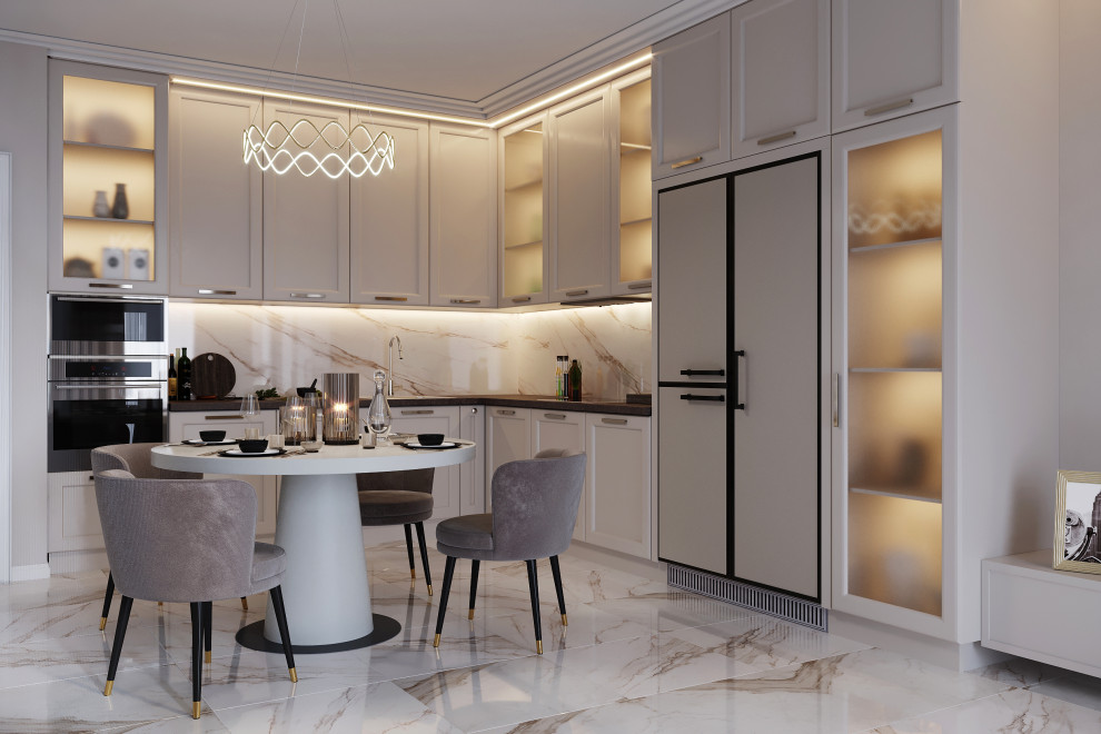 Обложка проекта: Визуализация гостиной в неоклассическом стиле