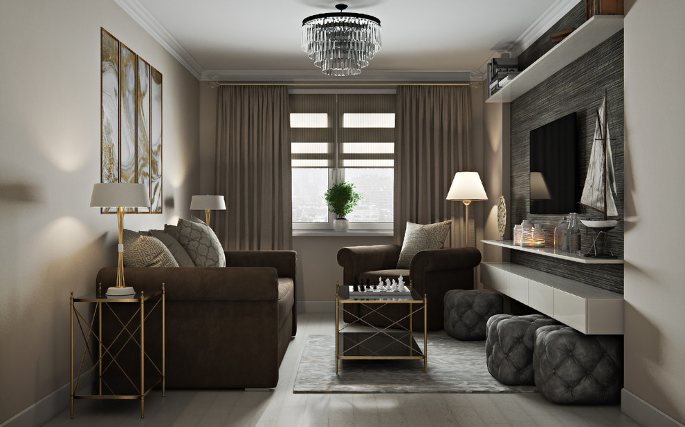 Обложка проекта: Гостиная в стиле современной классики