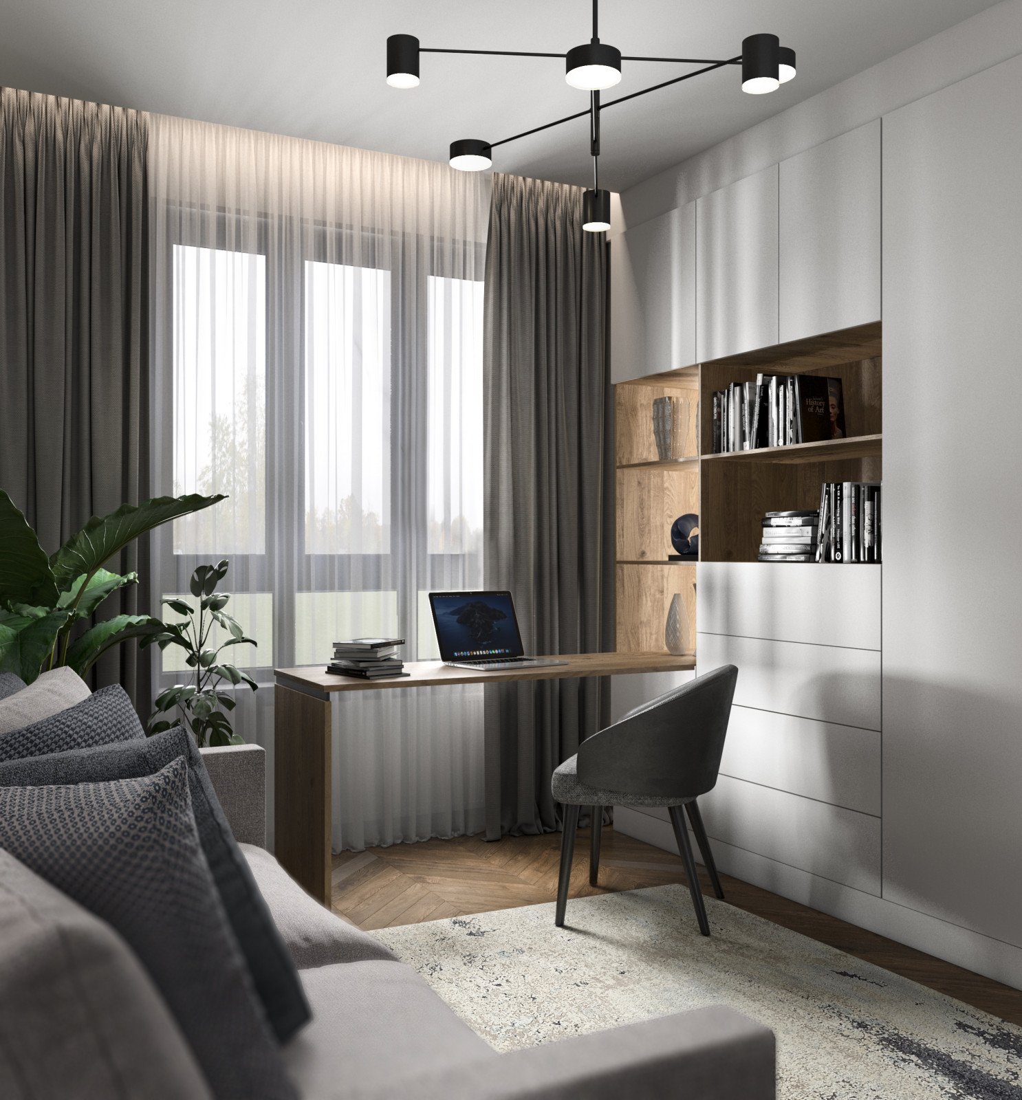 Дизайн интерьера квартиры в ЖК EXCLUSIVE LIFE 140квМ