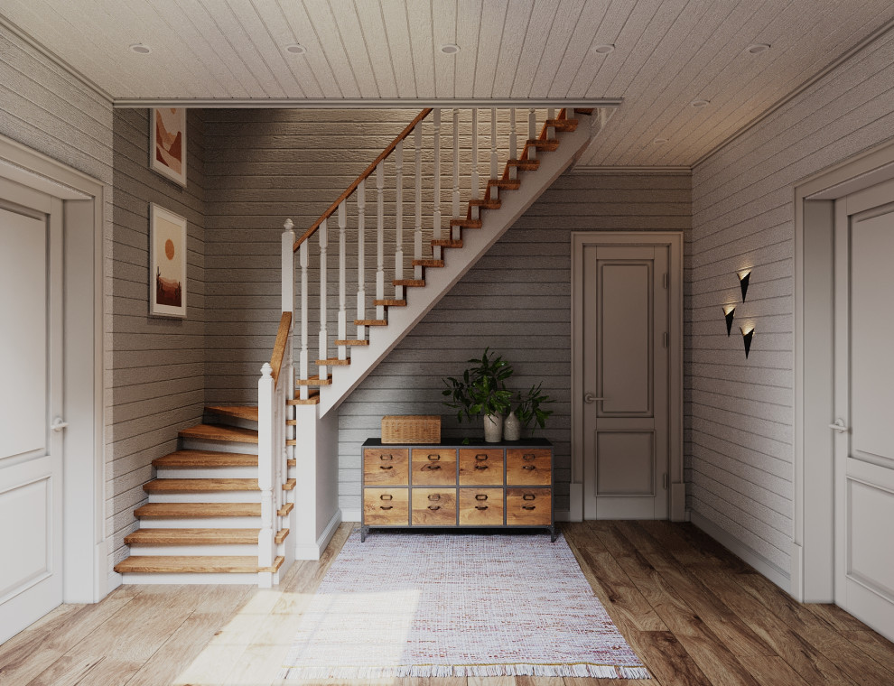 Дом, отделанный вагонкой, 55м2