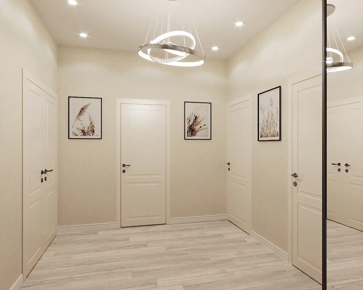 Современный интерьер на Максимо Горького  111,5 М2