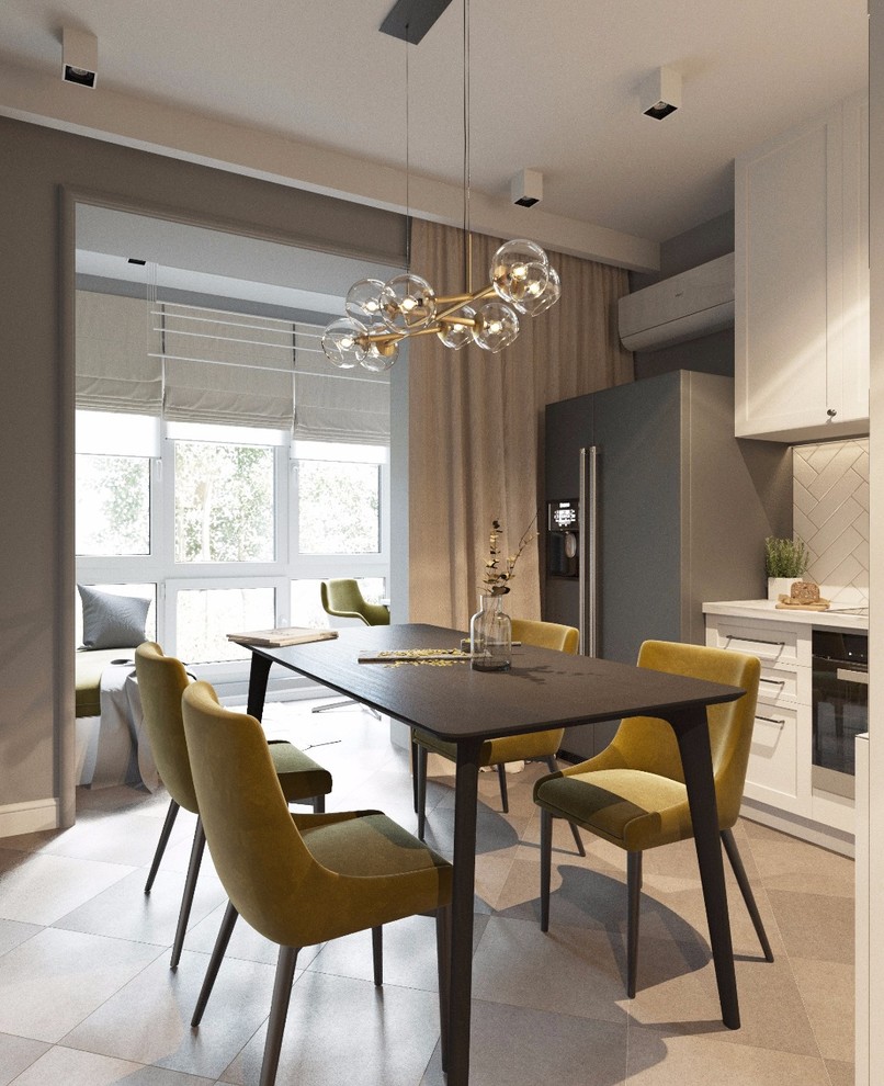 Интерьер кухни и лоджии на ул. Фурманова в г. Хабаровске