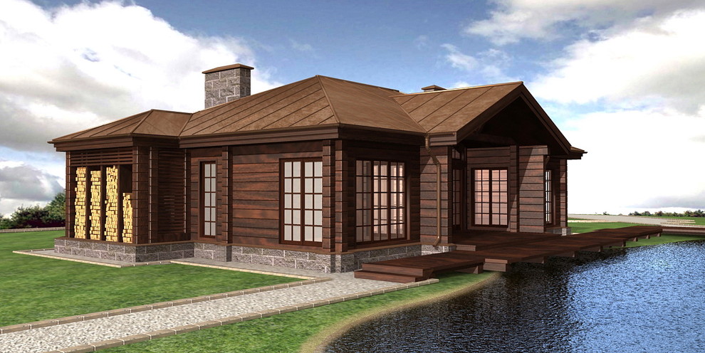 Домик на берегу озера