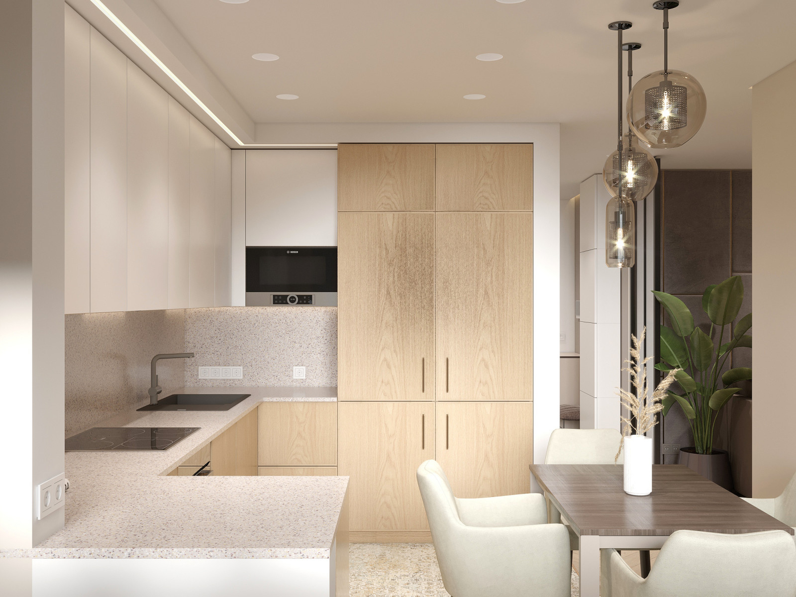 3-х комнатная квартира для семьи с двумя детьми и кабинетом