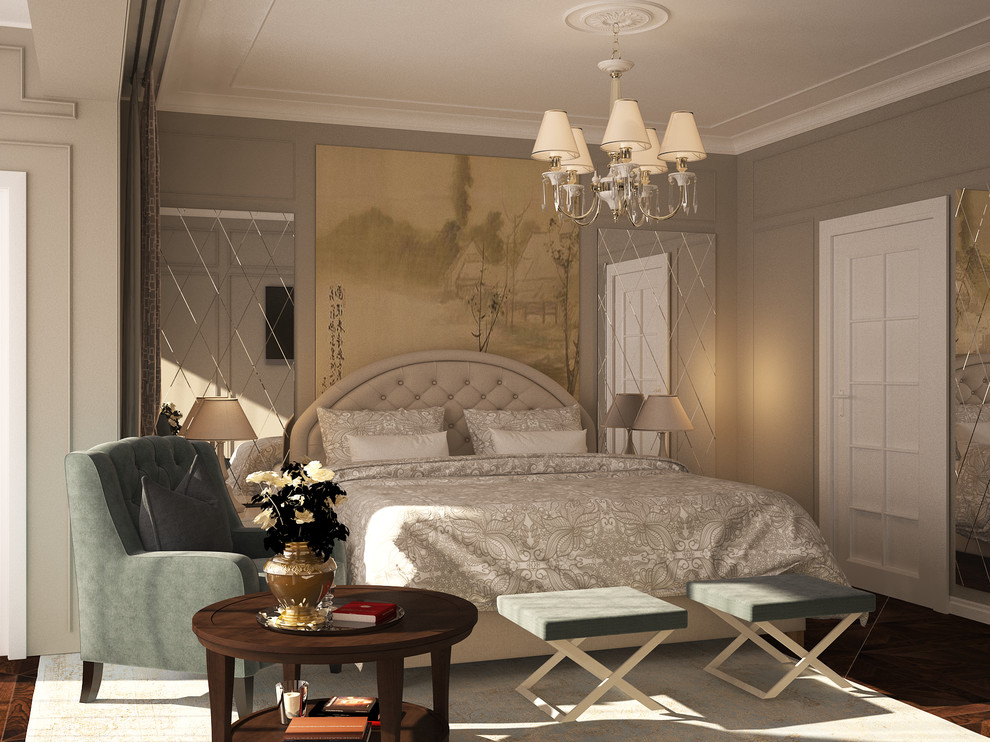 3-ёх комнатная квартира для семьи из 4-ёх человек. Спальня.