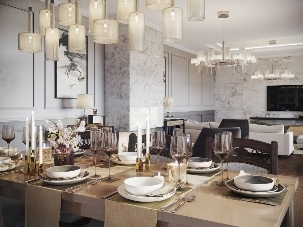 Гостиная в ЖК "Новый мир"