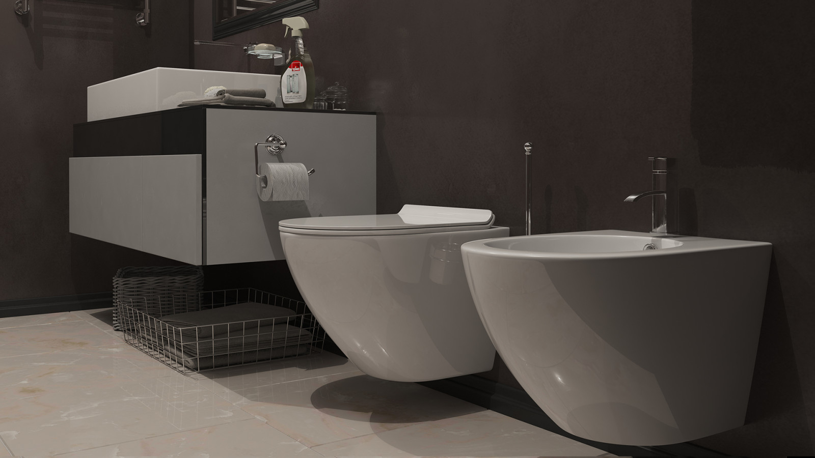 Обложка проекта: Санфаянс TIMO KERAMIKKA в интерьере ванной комнаты