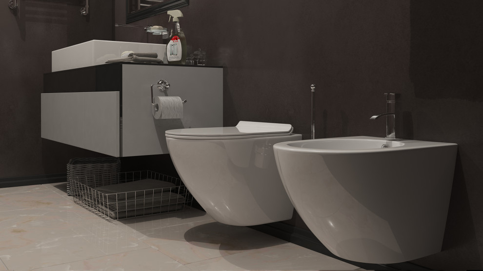 Обложка проекта: Санфаянс TIMO KERAMIKKA в интерьере ванной комнаты