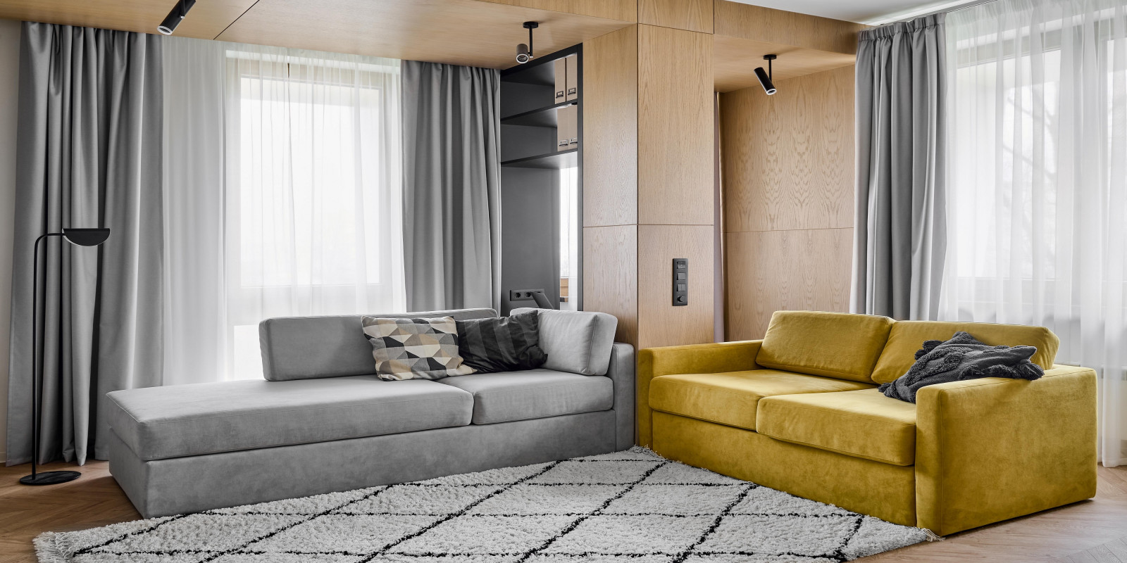 Мебель и интерьер квартиры ЖК "Фьюжн"