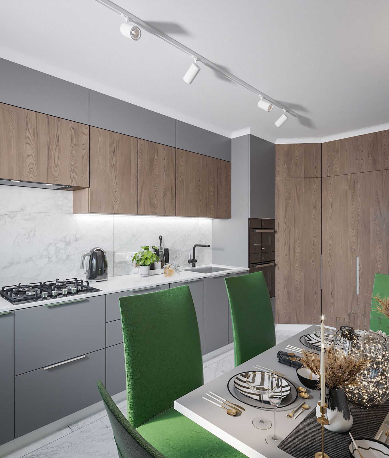 Кухня и ванна в современном стиле!