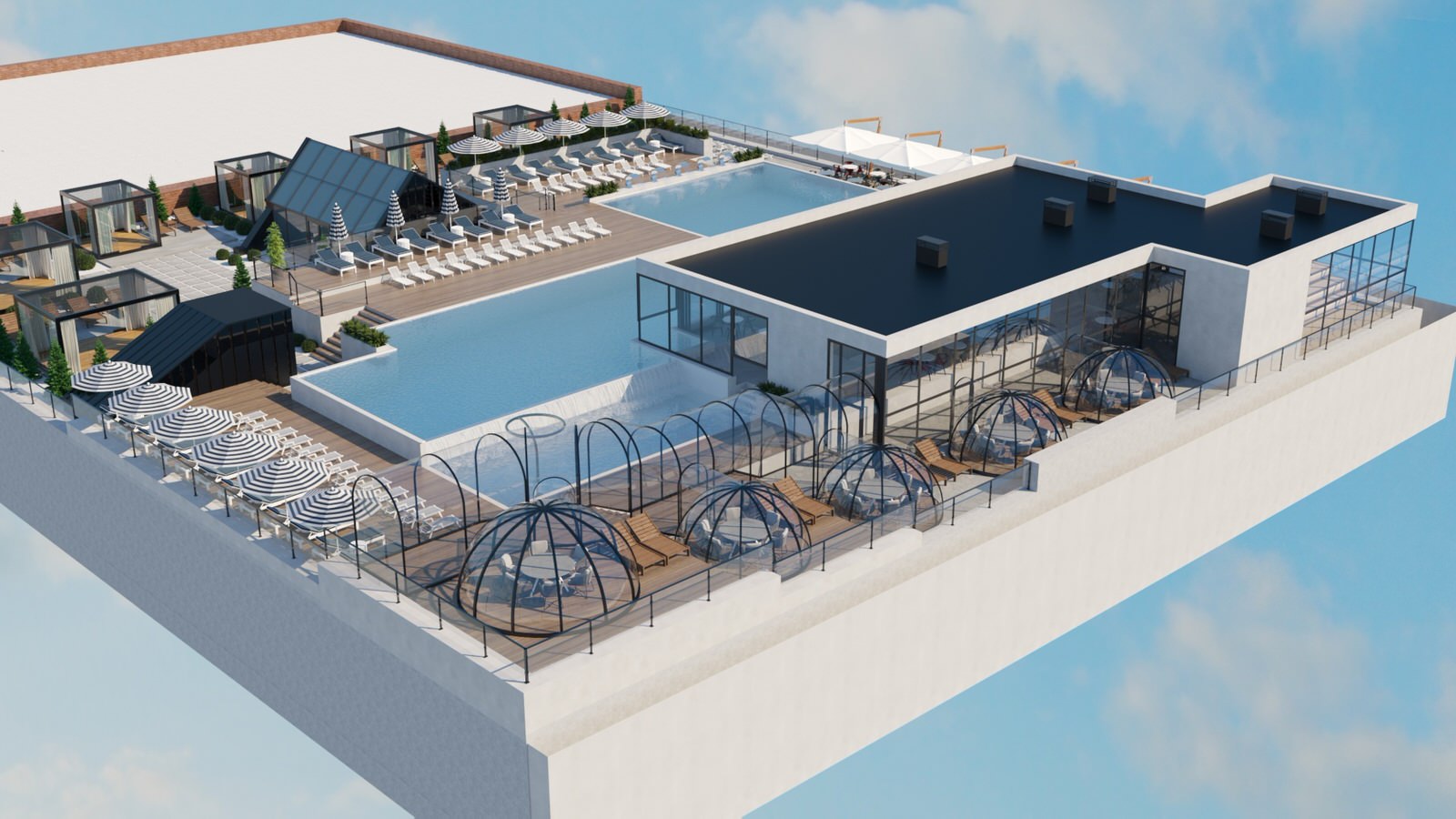 Термы "Лето". Открытый бассейн на крыше