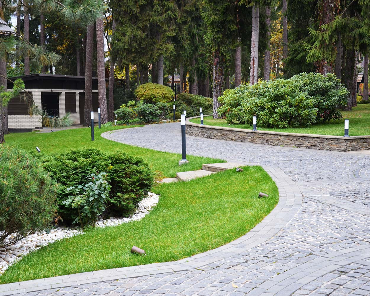 Сад с водоемом в КП " Сосновый Бор"