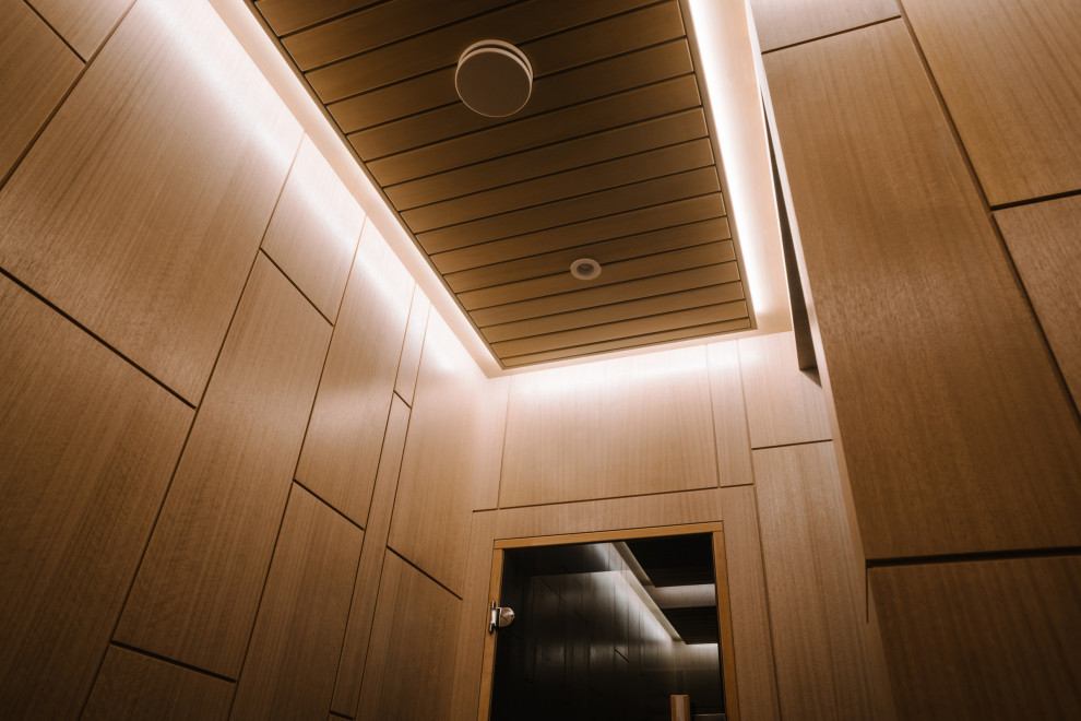 Исполнение потолка в предбаннике.