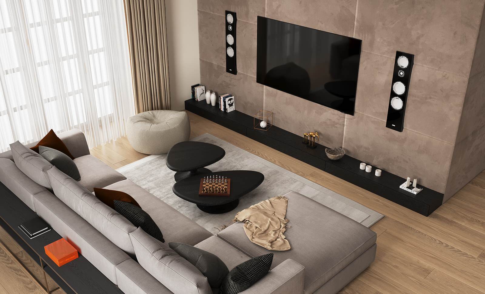 Обложка проекта: Гостиная загородного дома