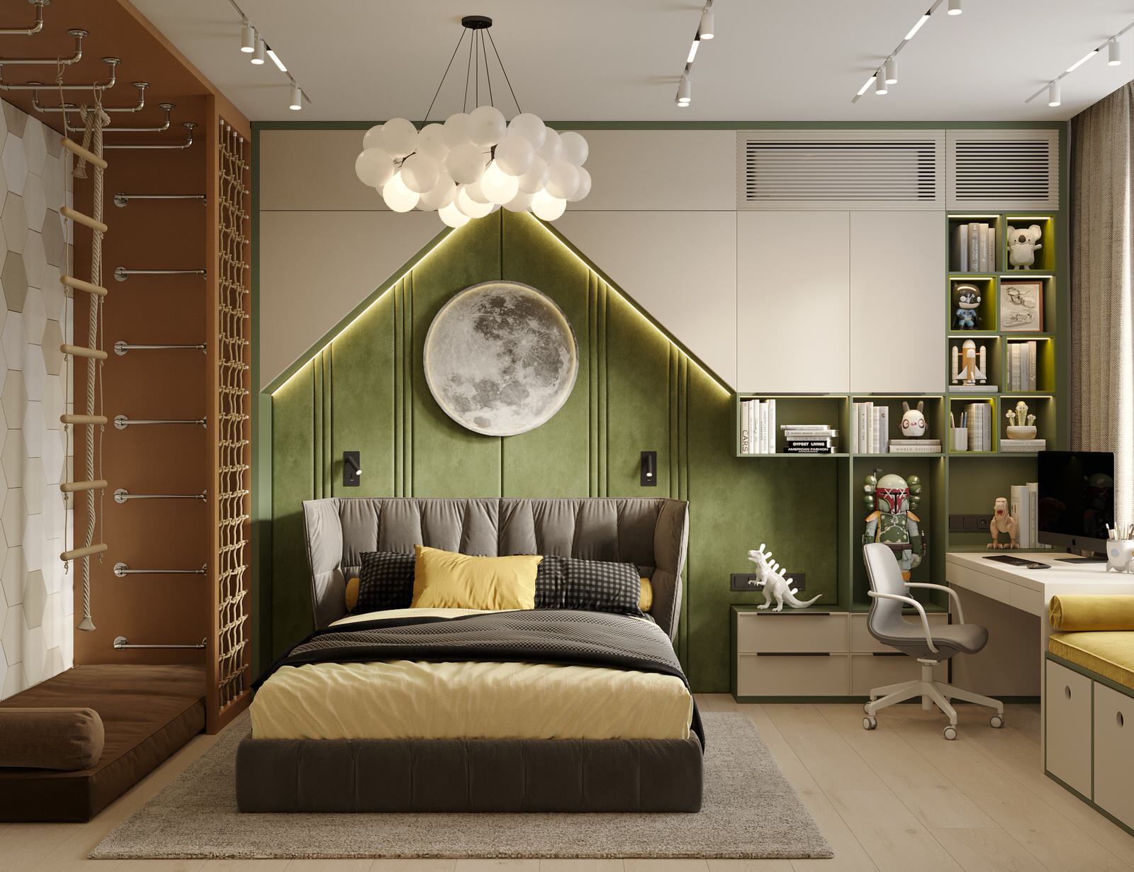 Современная четырехкомнатная квартира площадью 170 м²