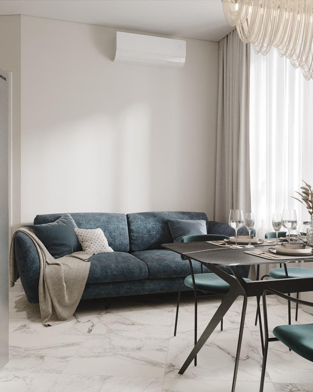 Раменки. Элегантный минимализм для молодой семьи